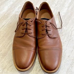 Men’s Clarks 11.5 Oxford Shoes Tan Leather
